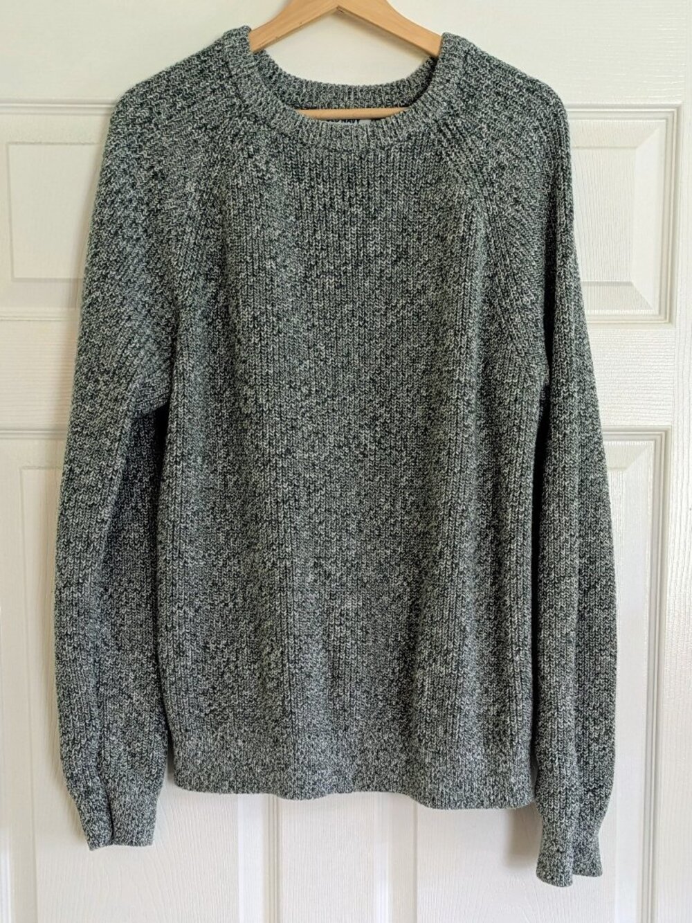 Old Navy - Men's Green Marled Cotton Sweater